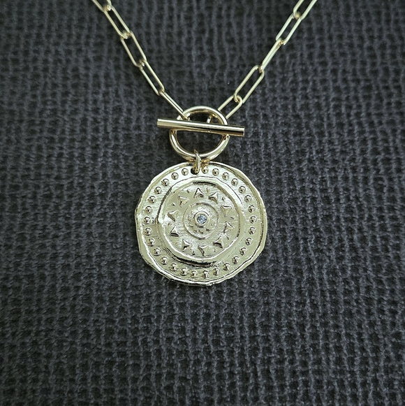 Mia Fiore Jewelry - Mia Fiore Gold💛 Aztec🦅🐍🌵 Medallion🏅 Chain⛓️ Necklace - NWT